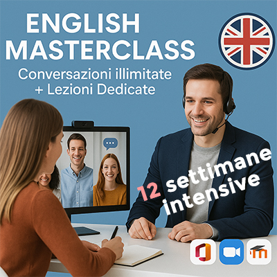 English Masterclass 12 settimane intensive di inglese