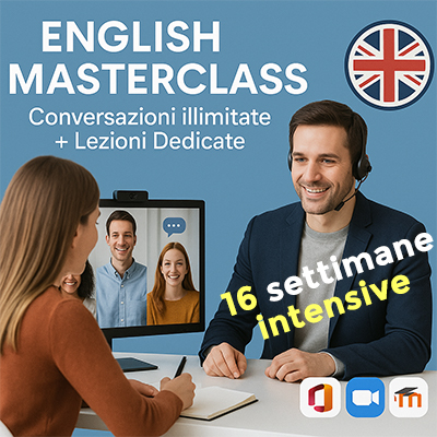 English Masterclass 16 settimane intensive