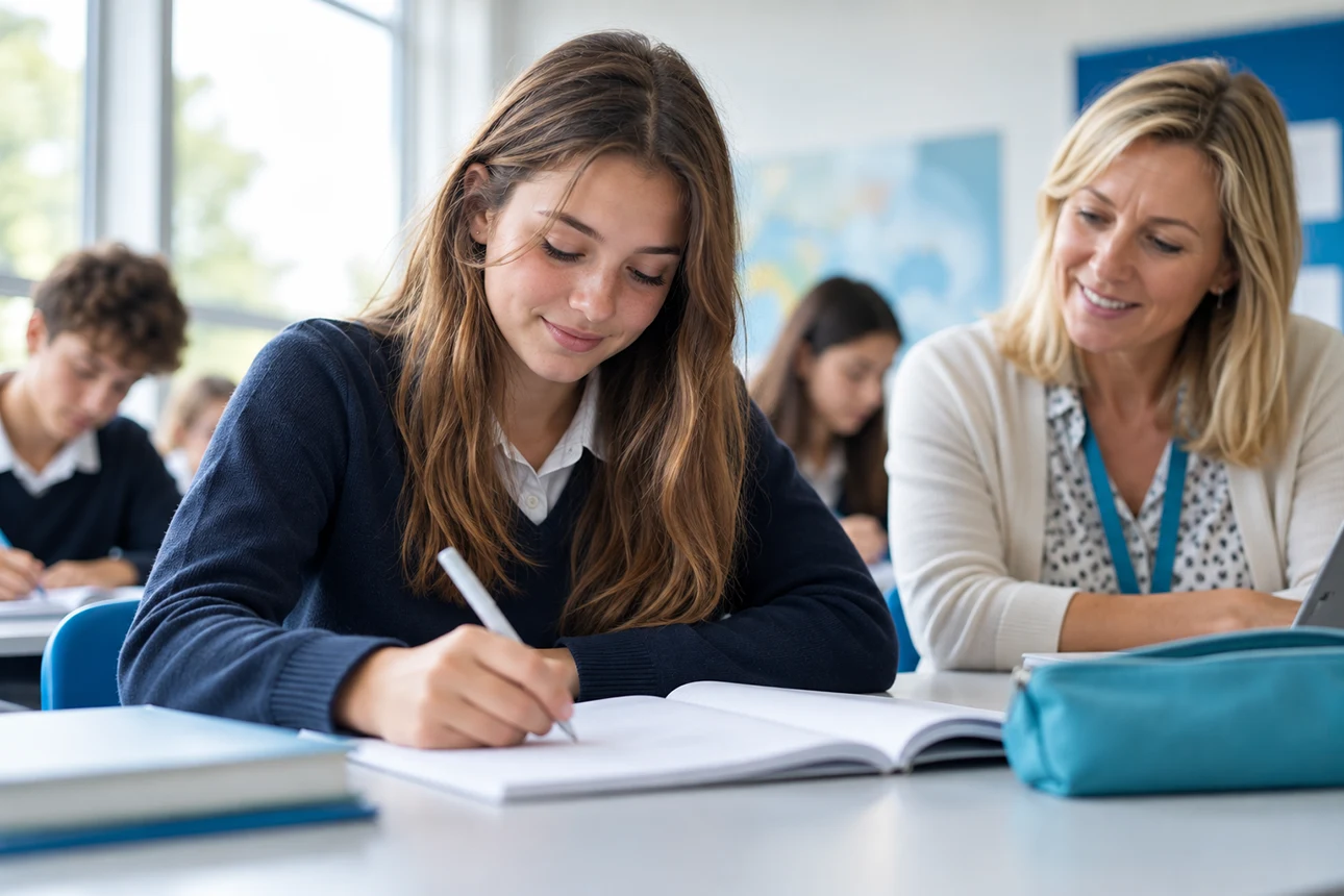 Supporto scolastico di inglese per una studentessa adolescente